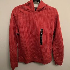 Banana Republic Rust Orange Chevron Pattern Hoodie